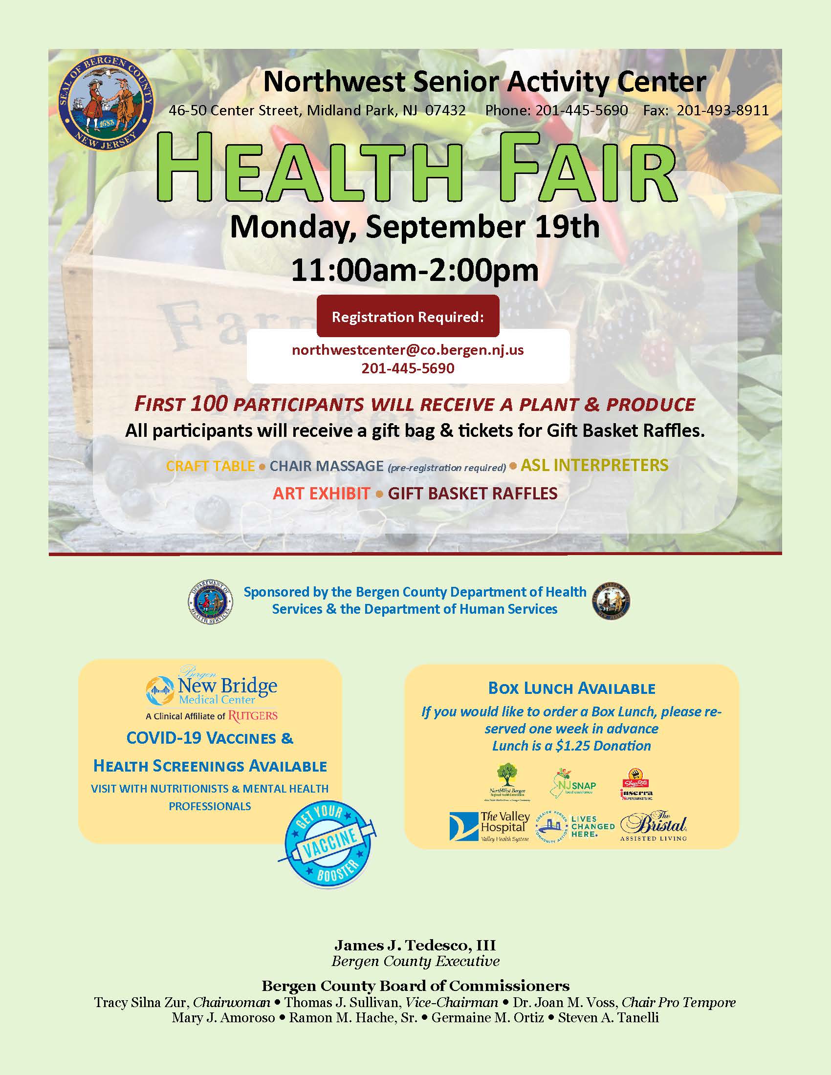 Northwest Senior Activity Center Health Fair