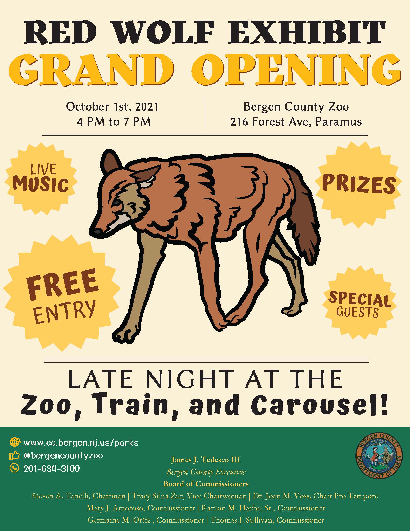 Wolf Exhibit Opening Flyer