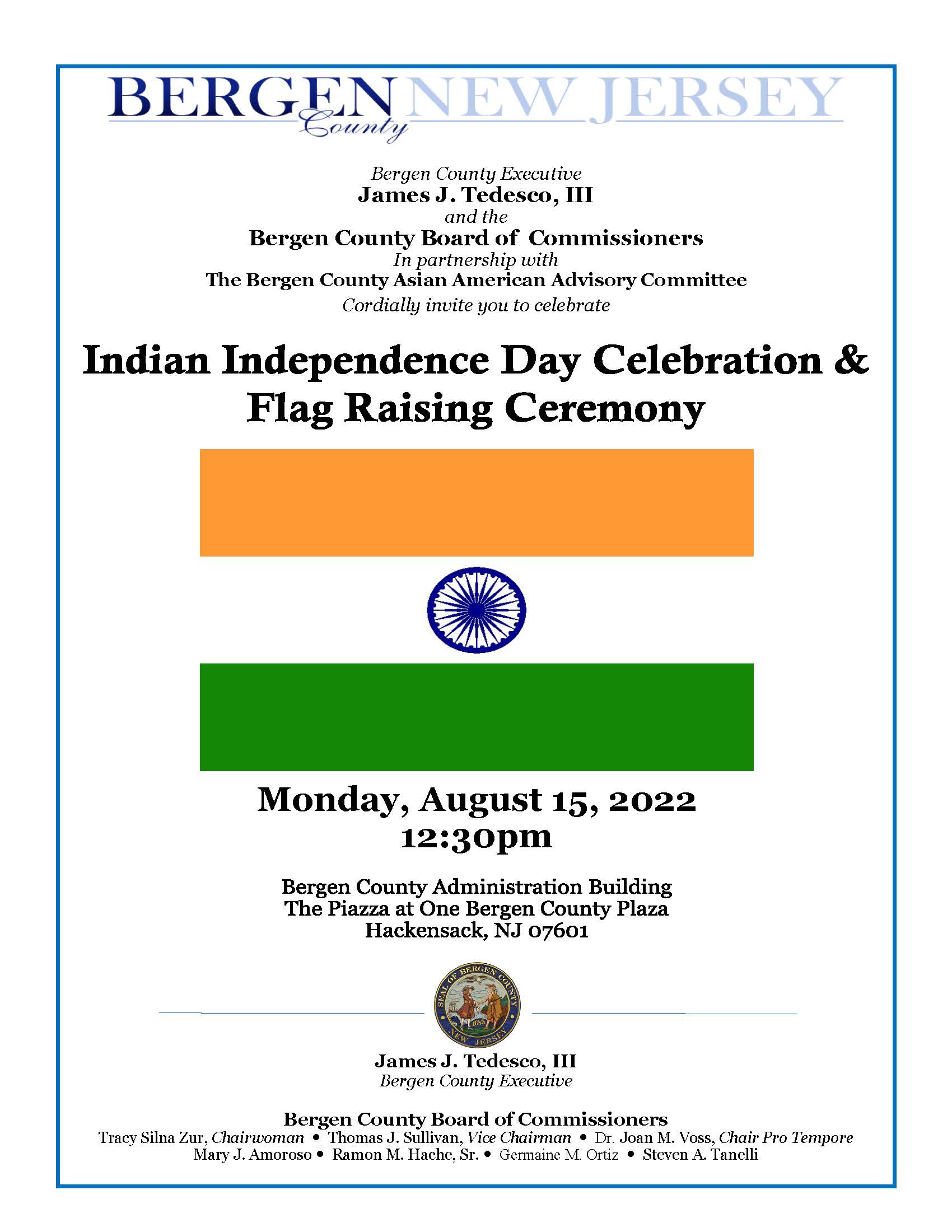 2022 indian independence day and flag raising ceremony