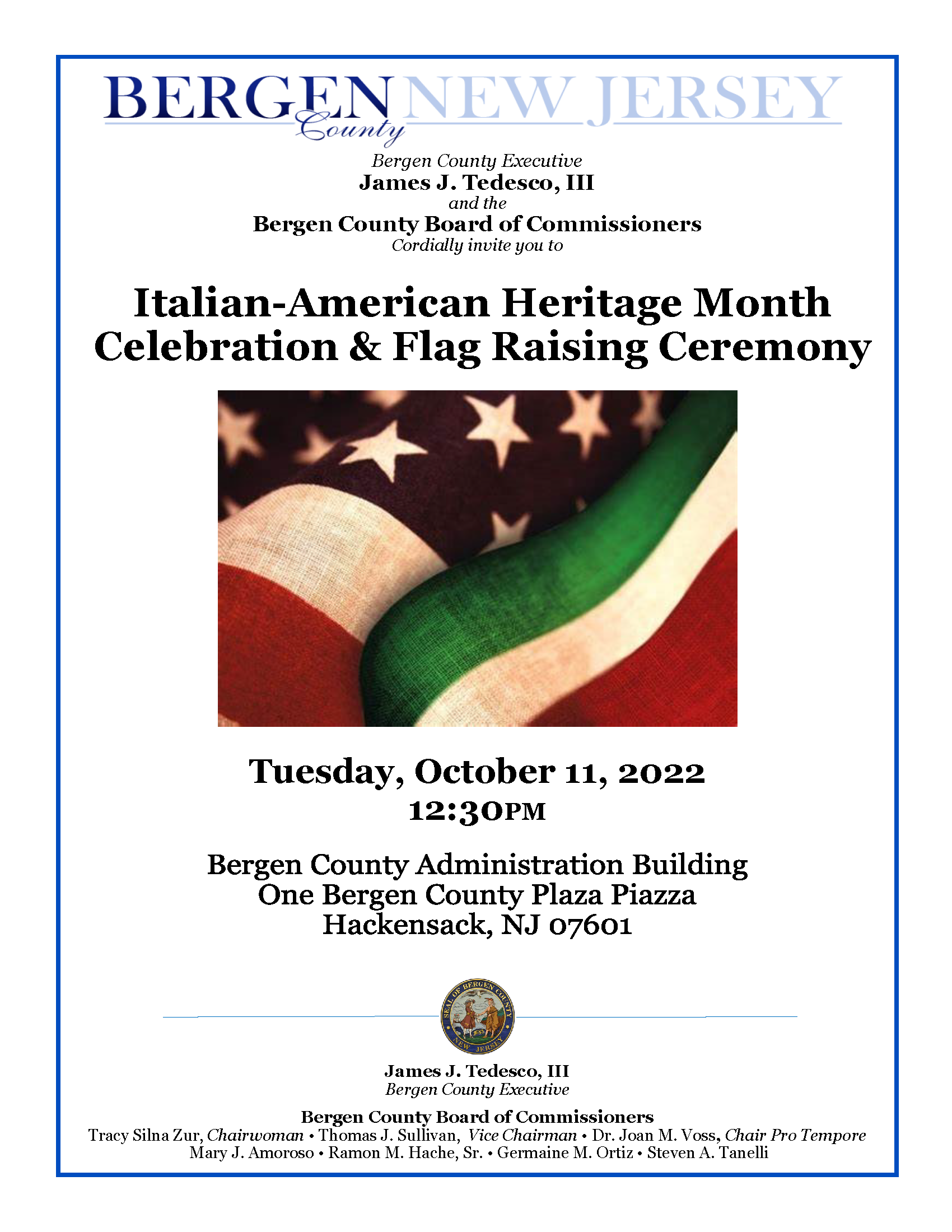 italian american heritage month flyer