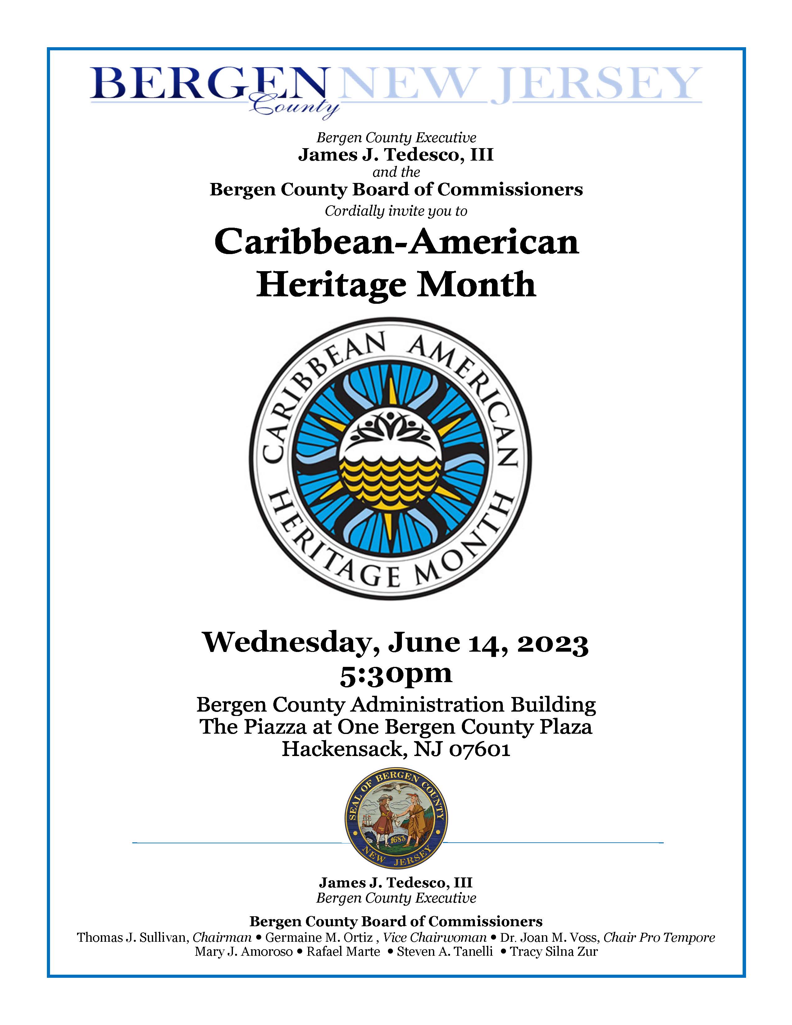 caribbean american heritage month flyer