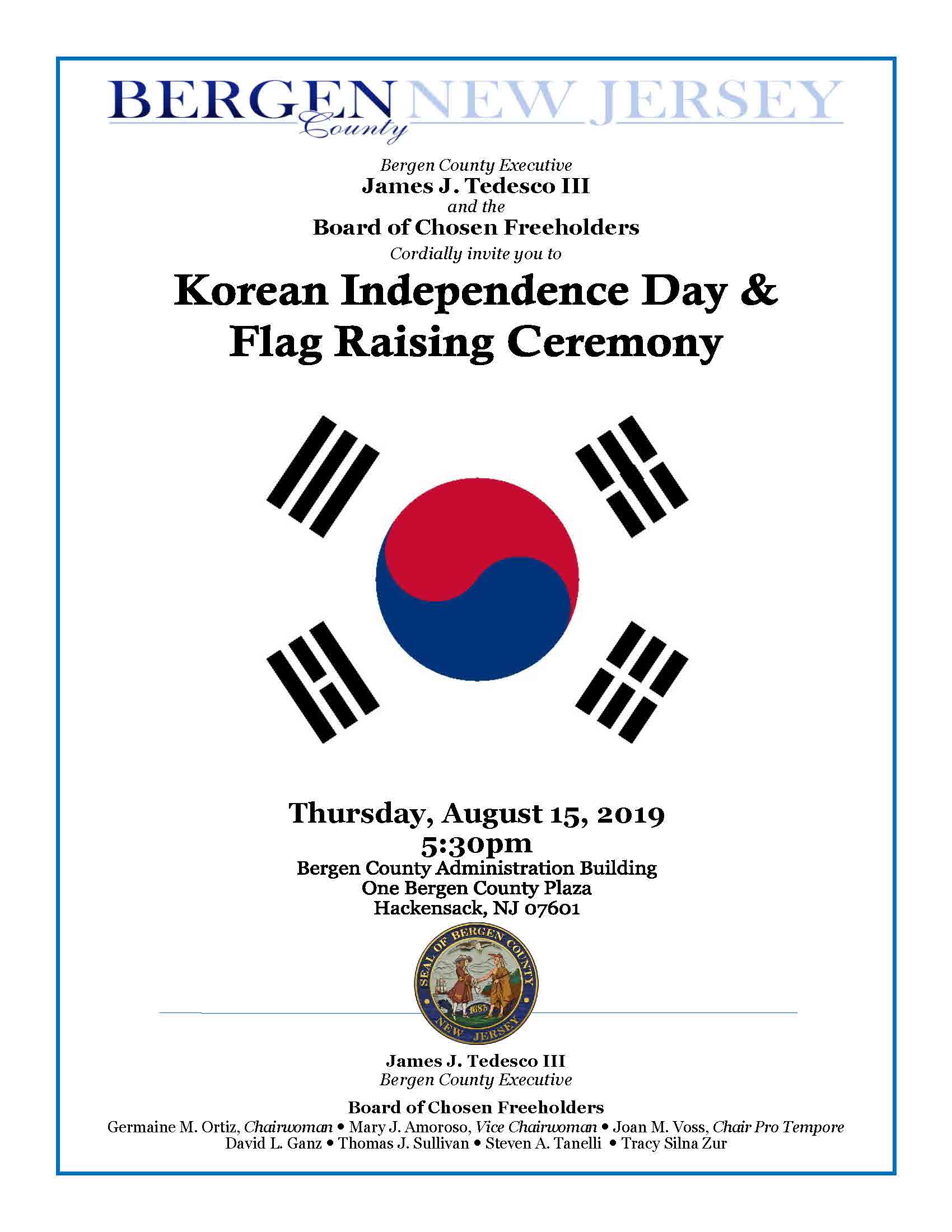 Korean Independence Day Flyer