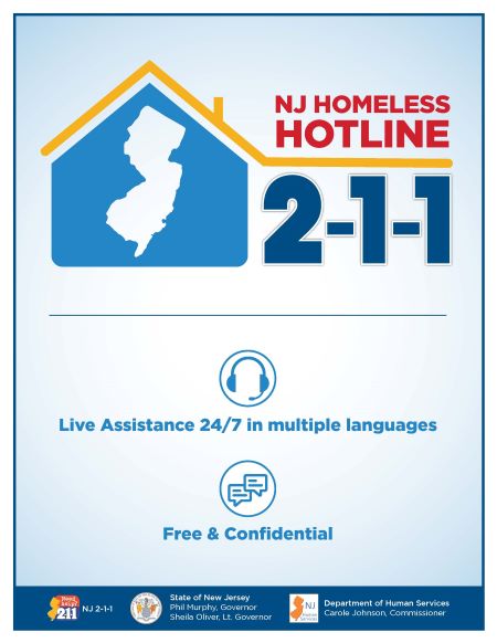 211 Assistance NJ English and Spanish