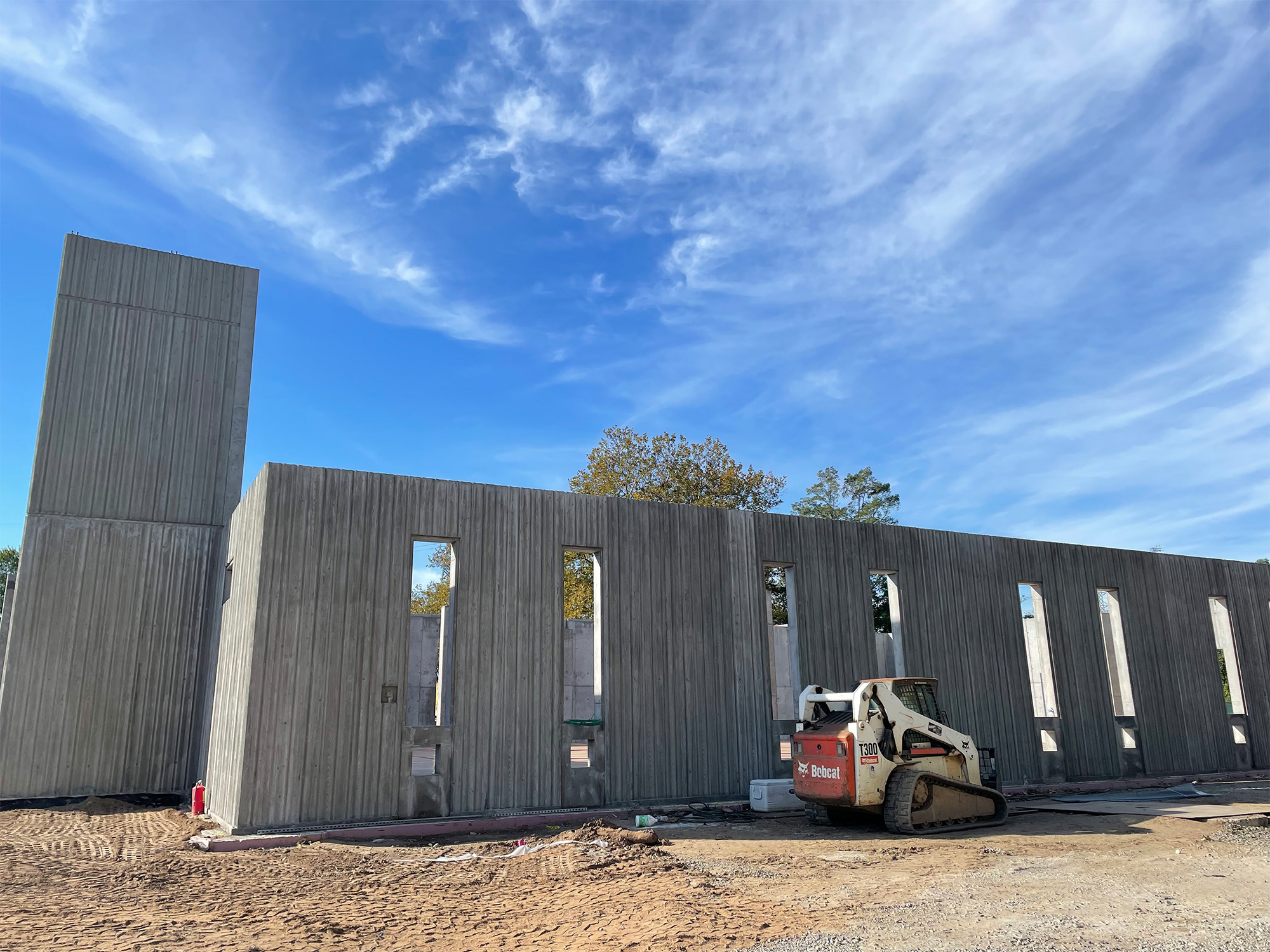 10/22/21: Erected building frame (exterior)