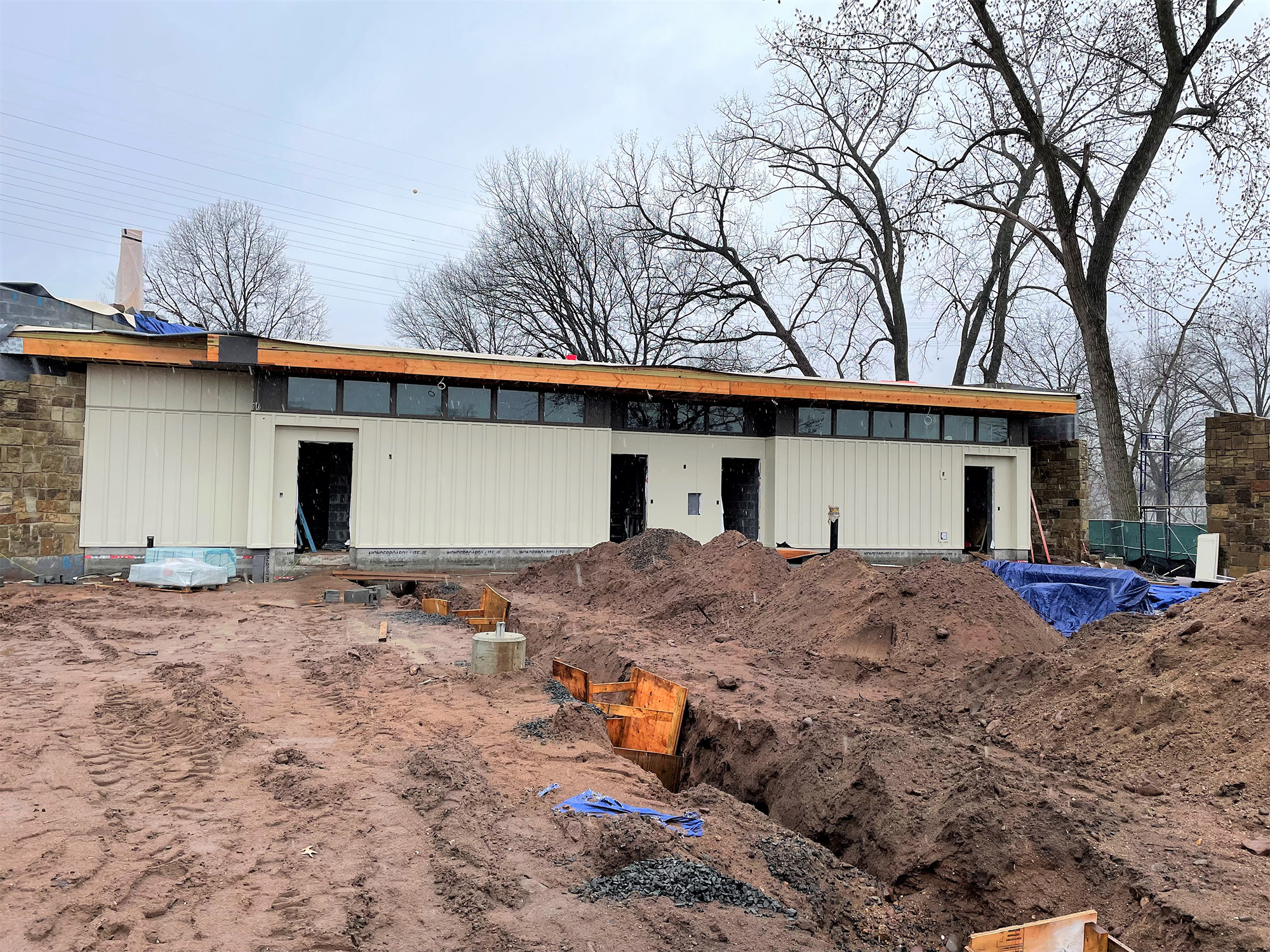 4/7/22: Comfort Station nearing completion
