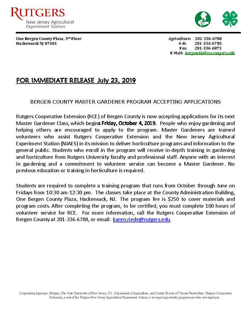 Press Release RCE MG Program 2019